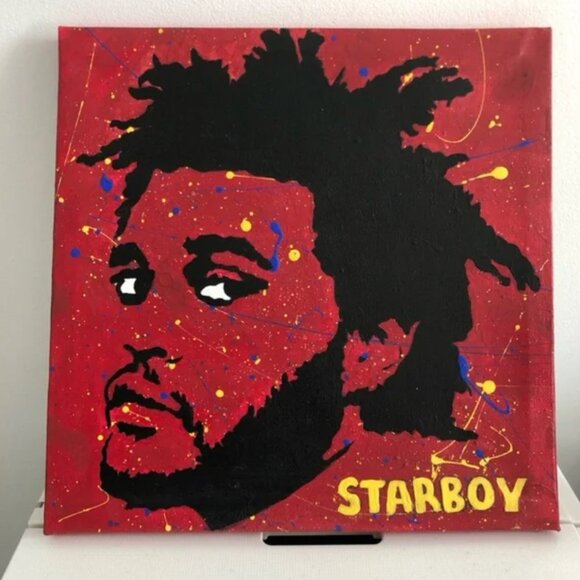 The Weeknd Acrylic Painting - Picture 1 of 3